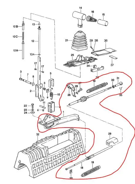 928 S3 Schaltsystem Automatikgetriebe 928-944Teile